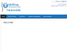 Tablet Screenshot of heffronchiropractic.com